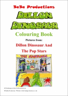 Colouring Book Dillon Dinosaur And The Pop Stars