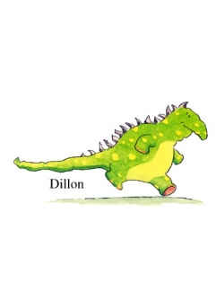 Laminated Character - Dillon Dinosaur