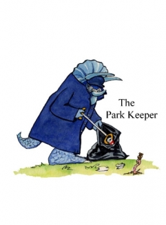 Laminated Character - The Park Keeper